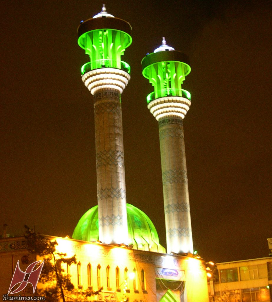 نورپردازی مسجد نور میدان فاطمی