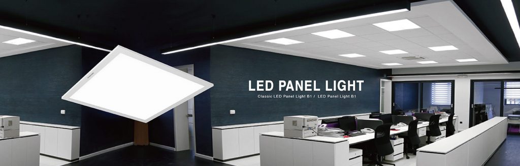 پنل های ال ای دی (LED) قرار گرفته داخل فضای یک شرکت
